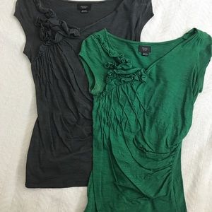 Anthropologie Deletta XS -- Two shirts